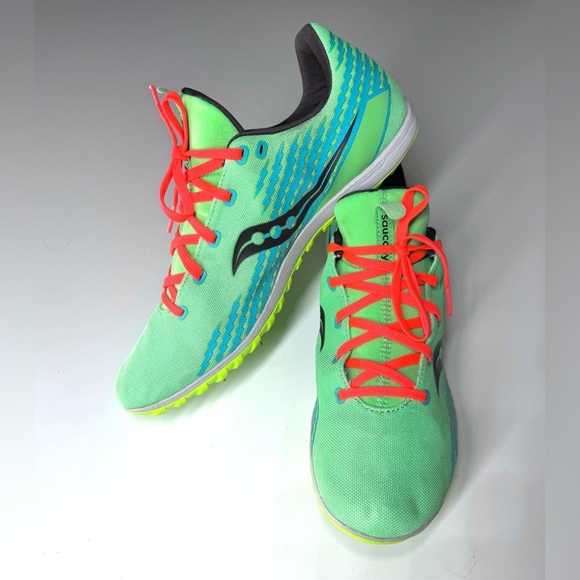 Saucony Men’s Havok XC Spike Green Running Shoes Size- 10 - Picture 3 of 9